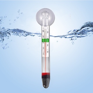 玻璃水族箱配件潛水溫度計水溫測量防水吸盤水溫測量