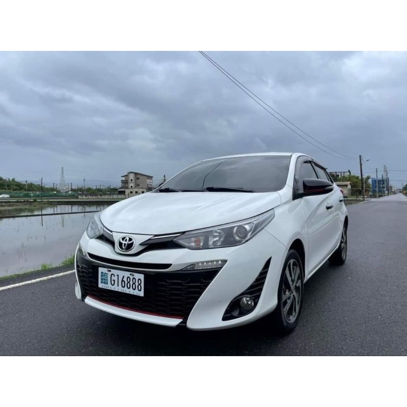 誠售二手車 Toyota豐田 白色大鴨yaris S版 2019小鴨運動版 車庫車 女用車 循跡防滑 日行燈