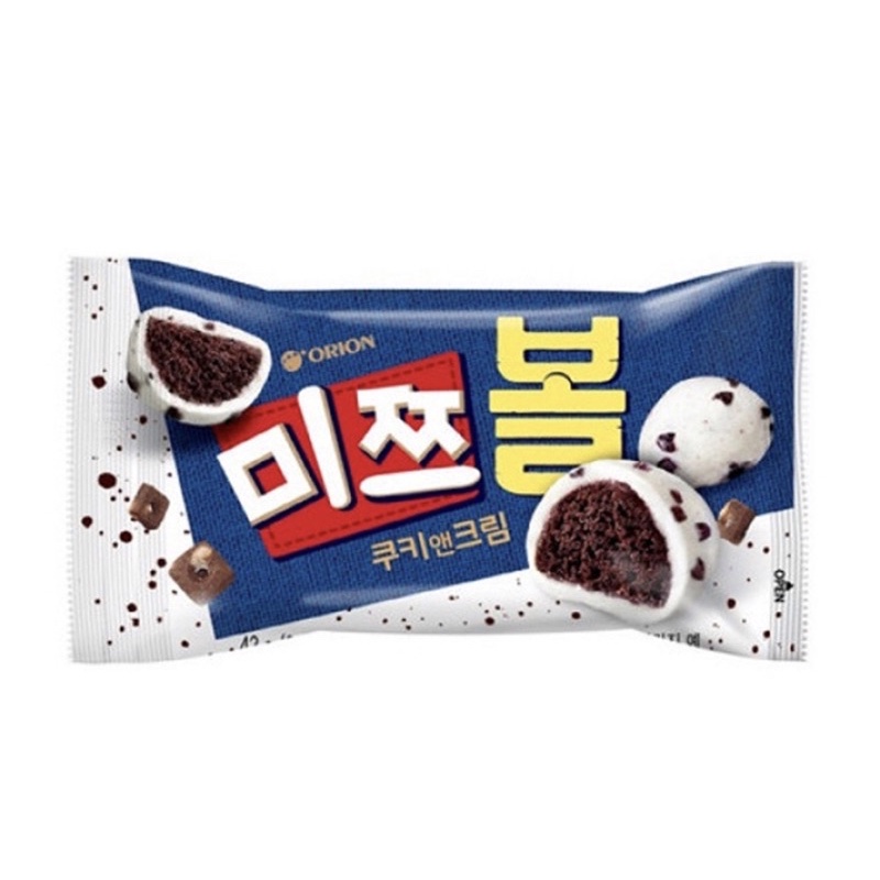 Orion 韓國 🇰🇷 MiZZbol 42g 好麗友 奶油糖霜巧克力米子球餅乾 零食