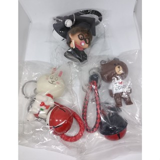 2小時快速出貨 Line friends 公仔吊飾 熊大 兔兔 鑰匙扣 編織繩 鑰匙鏈 鑰匙圈 大頭 吊飾 鈴鐺
