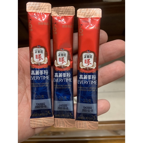 正官庄 高麗蔘粉 everytime 2g 6年根