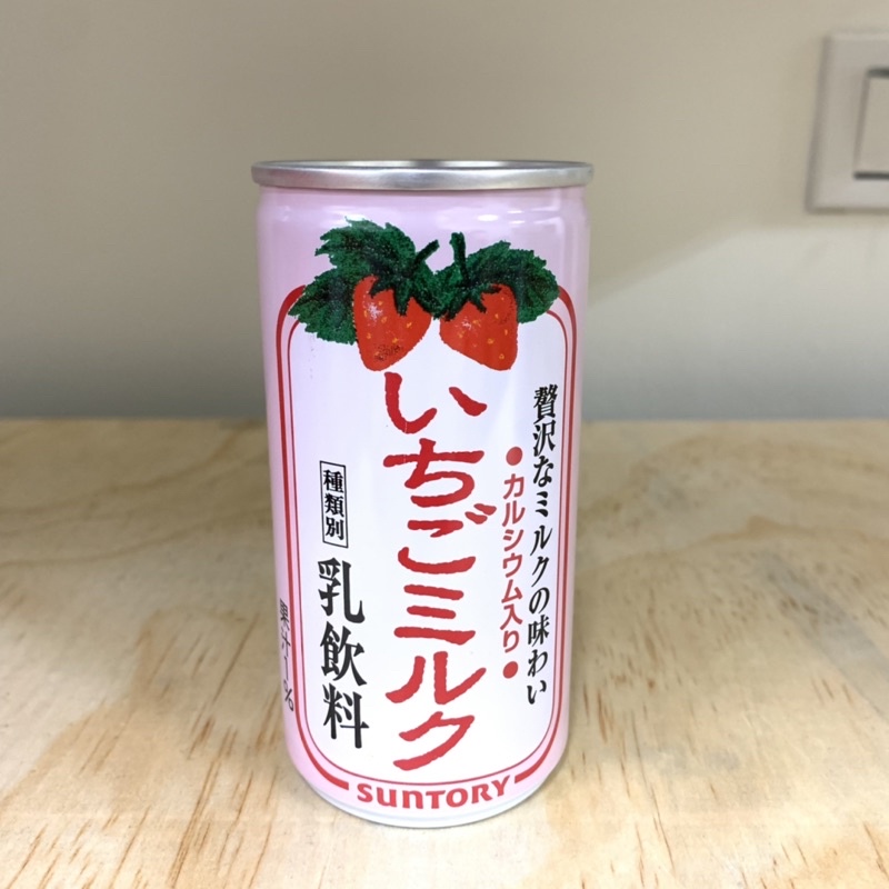 日本 Suntory三多利 草莓牛奶風味飲料 190ml 草莓牛奶 乳飲料