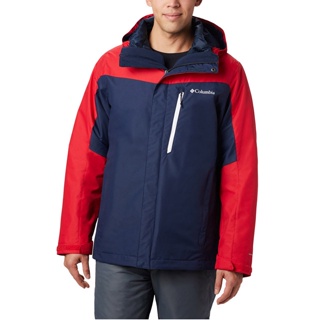 【Columbia】UWE11550 男款 兩件式OT防水鋁點保暖滑雪外套 紅藍拼接 三合一外套