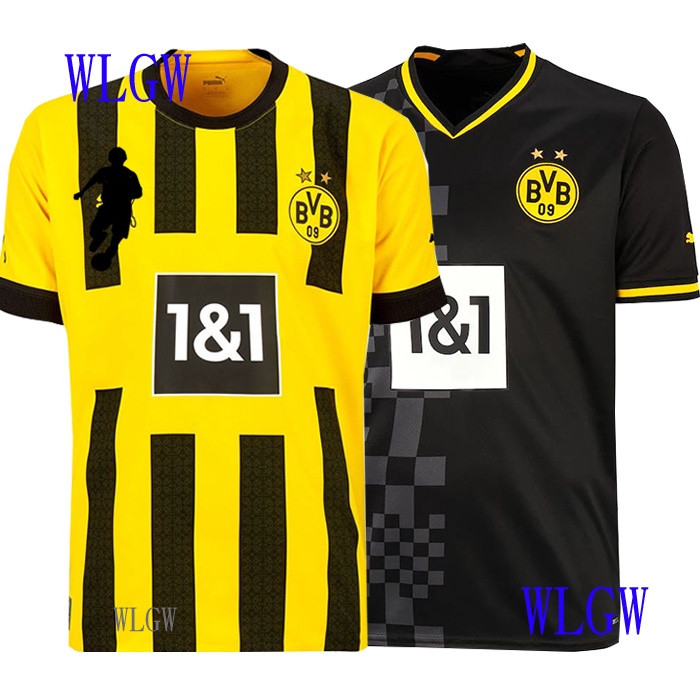 【WLGW】足球球衣 2022-2023 多特蒙德球衣主場客場足球球衣襯衫 S-XXL