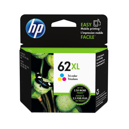 (聊聊享優惠) HP 62XL Tri-color Ink Cartridge墨水匣 (台灣本島免運費) C2P07AA