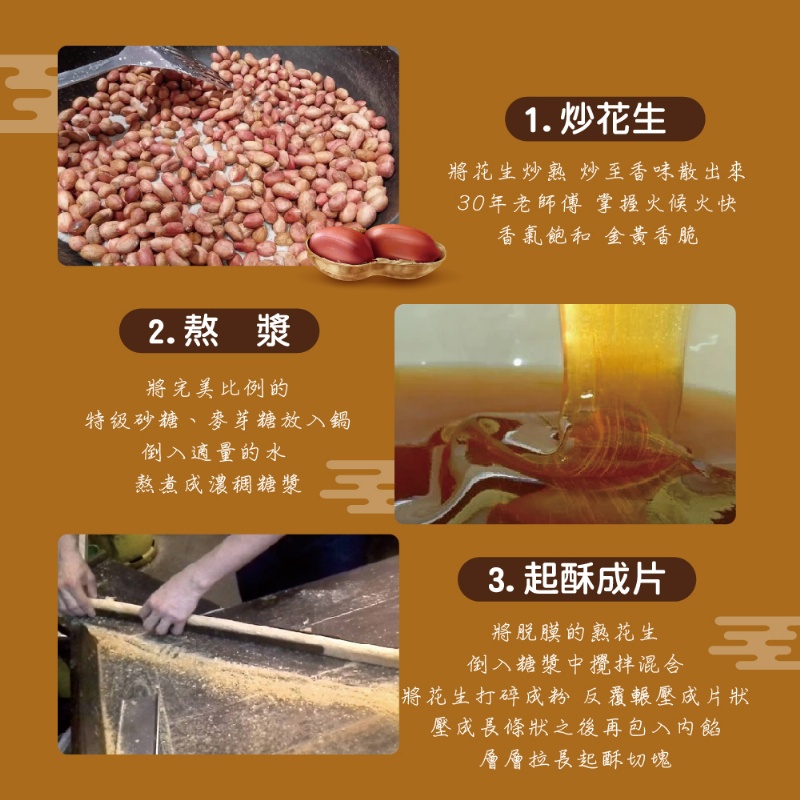 法豆購 含稅可刷卡 千層厚切花生貢糖 全素 350g 蝦皮購物