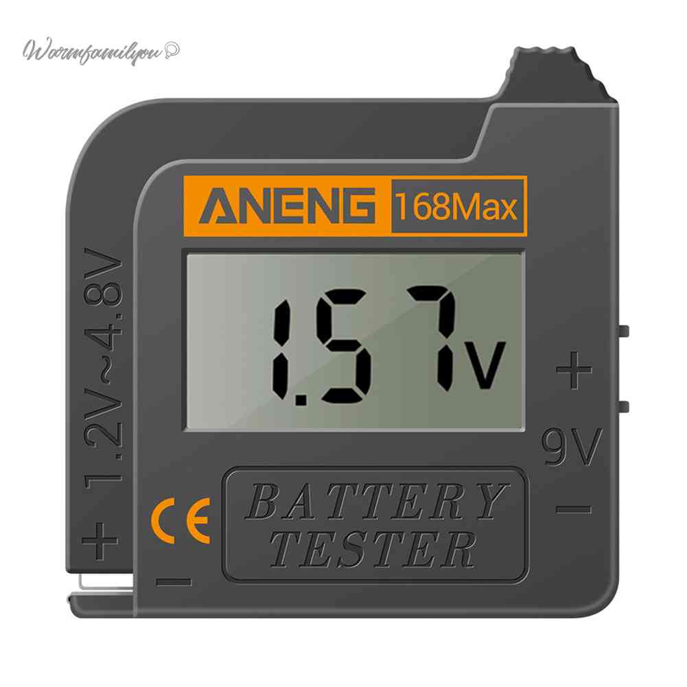 工具 ANENG 168MAX 1.2V-4.8V(9V) 電池電壓測試儀數字鋰電池容量測試儀通用測試方格負荷分析儀 [