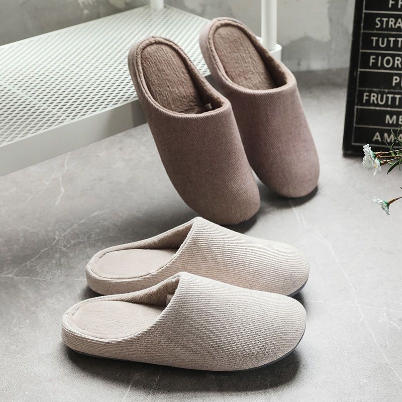 日式 可 機洗 棉拖鞋 男女 室內 情侶 居家 保暖 靜音 地板 防滑 家用 棉拖鞋 冬 日系拖鞋 機洗棉拖鞋