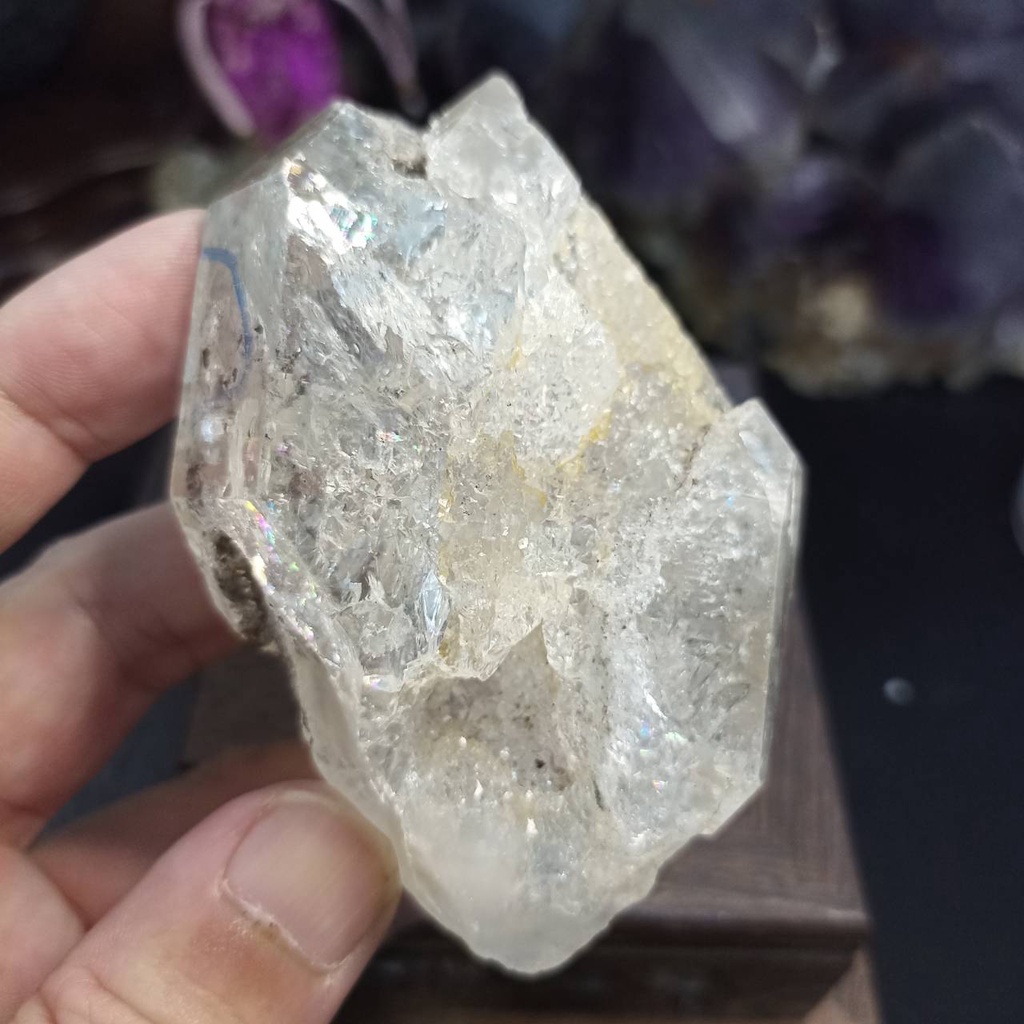 飛水晶-65雙尖水膽水晶原礦
