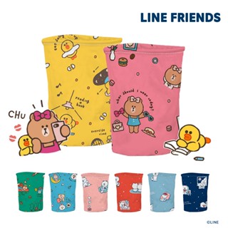 LINE FRIENDS 熊大 布藝圓筒摺疊收納籃10x14 收納盒 收納箱 洗衣籃【5ip8】