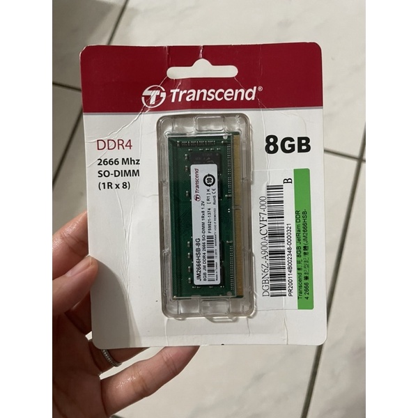 【Transcend 創見】8GB JetRam DDR4 2666 筆記型記憶體(JM2666HSB-8G)