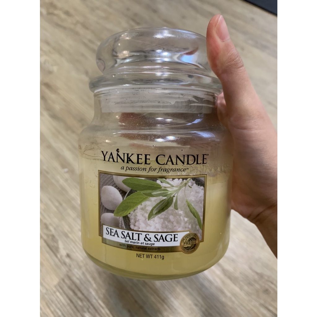 YANKEE CANDLE 香氛蠟燭-海鹽與鼠尾草 14.5oz