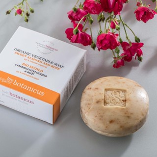 原價490~68折起【菠丹妮 BOTANICUS 臺灣總代理公司貨】玫瑰&甜杏仁油嫩膚皂100g(品號53007