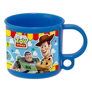 【現貨】小禮堂 迪士尼 玩具總動員 兒童單耳塑膠杯 200ml Ag+ (藍集合)
