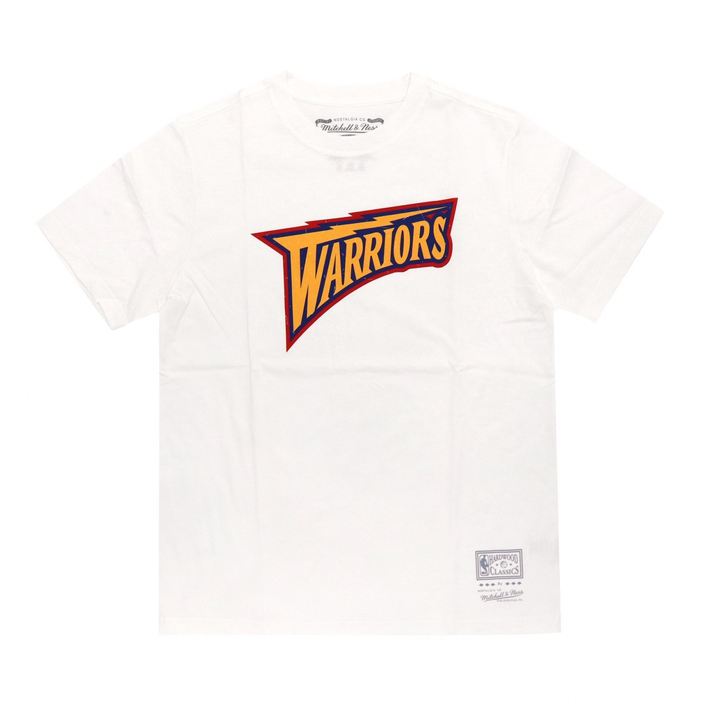 Mitchell & Ness 短袖 NBA Warriors 金洲 勇士 短T 白 M&N 復古 Curry【ACS】