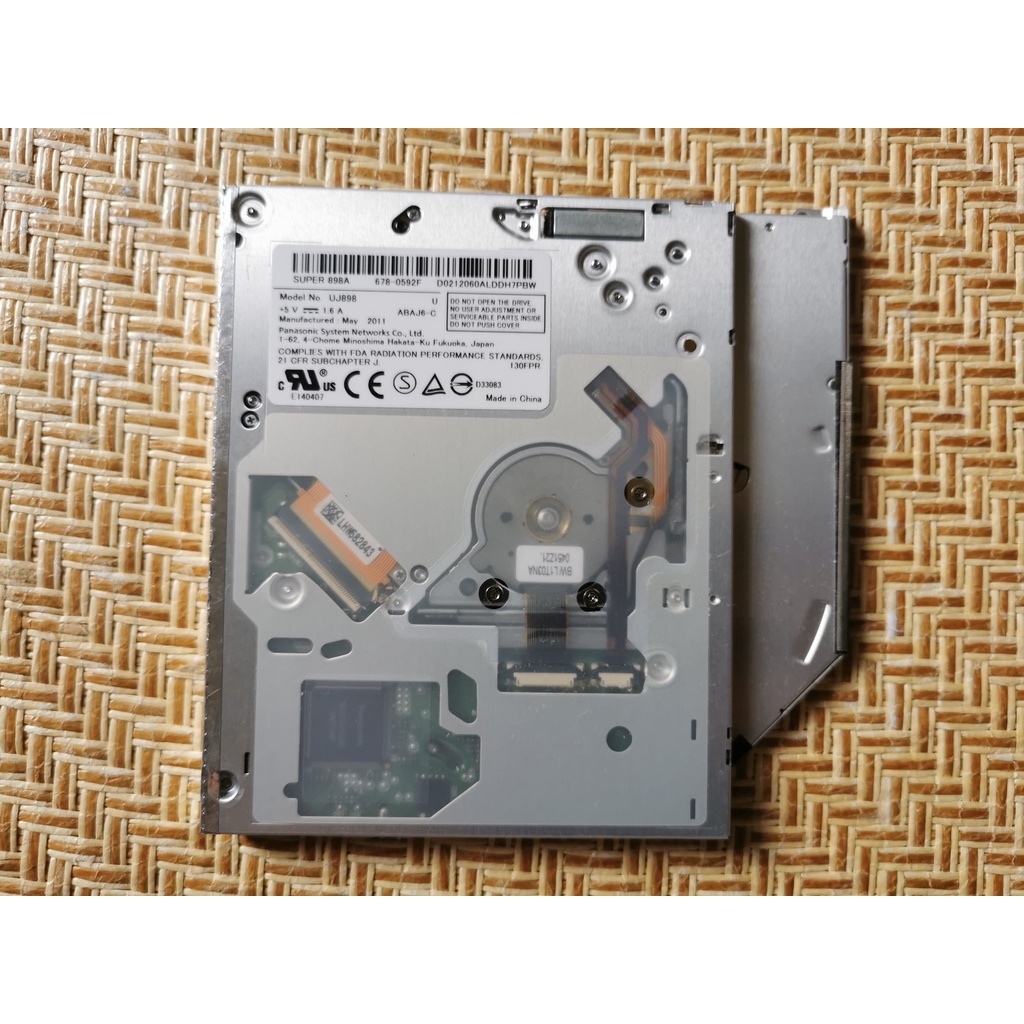 吸入式 Apple MacBook 專用 光碟機 SUPER 898 UJ898 DVD 燒錄機 拆機良品