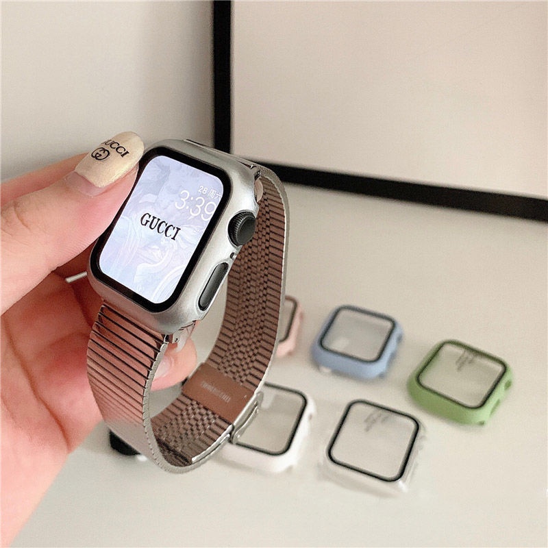 全包硬殼 適用 Apple Watch Ultra 2 S9 錶帶 8 7 6 5 4 41mm 45mm 蘋果錶殼