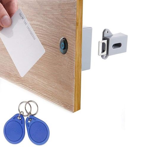 隱形電子 RFID 鎖隱藏式無鑰匙抽屜門鎖傳感器儲物櫃櫃鎖 DIY 鎖