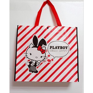 🐱喵喵星人🐱【PLAYBOY】 x Hello kitty 聯名款（限量絕版) 兔女郎 購物袋 防塵袋 提袋 KT袋