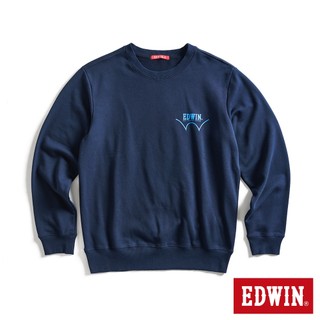 EDWIN 男款 袋花LOGO衛衣(丈青色)