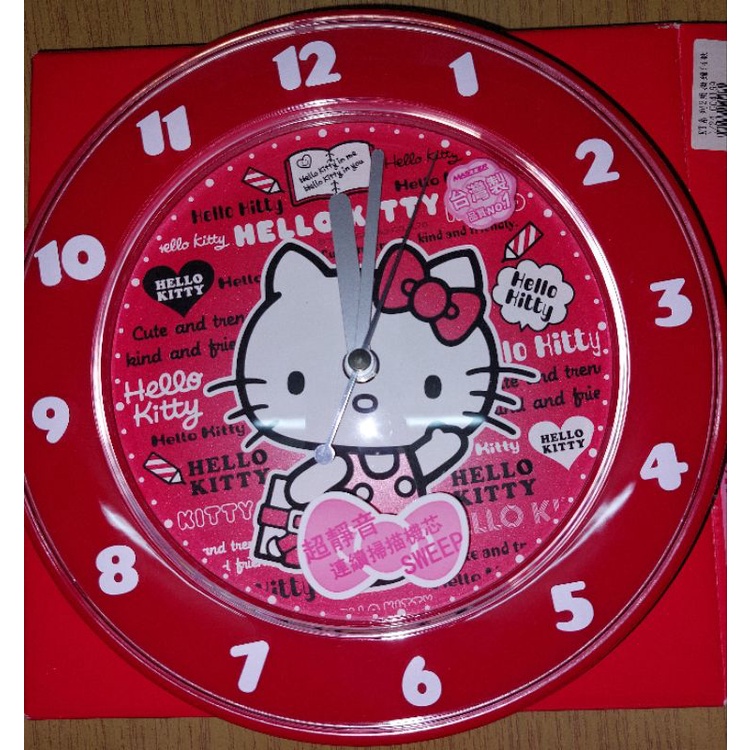 ［Hello Kitty]靜音掛鐘，立鐘（正版商品）