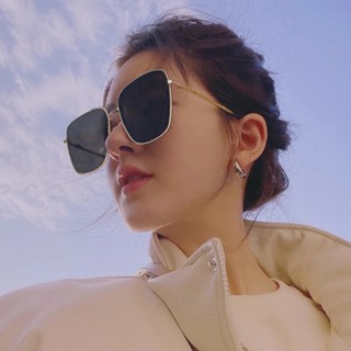 大框墨鏡女夏海邊大臉顯瘦ins網紅方形復古太陽眼鏡女2022年新款