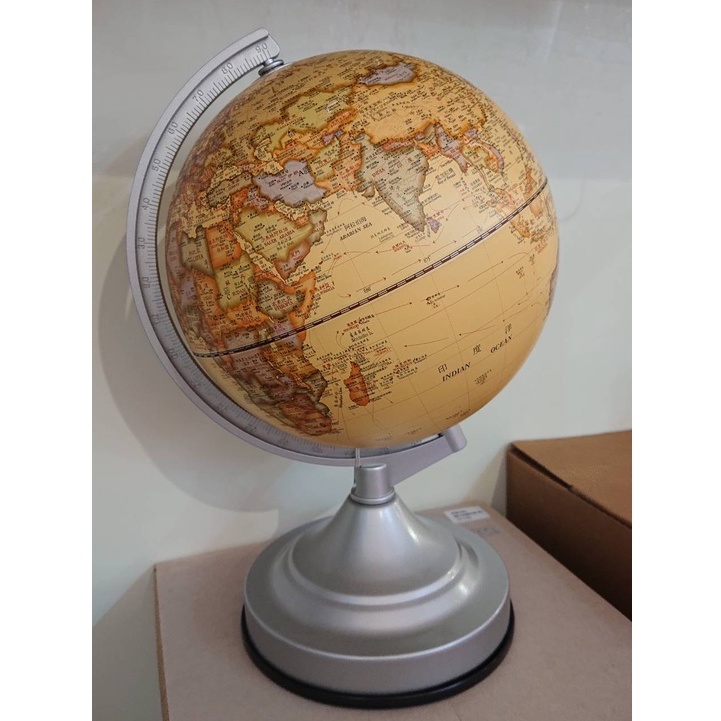 8吋 AR互動 古典地圖地球儀 繁體中英文 贈『放大鏡』
