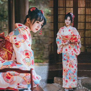 ▩ 有貨 優質版和服和服改良女日式正裝傳統女裝拍照浴衣日本神明少女日系寫真服夏改良和服復古女裝a春日祭正裝傳統日本