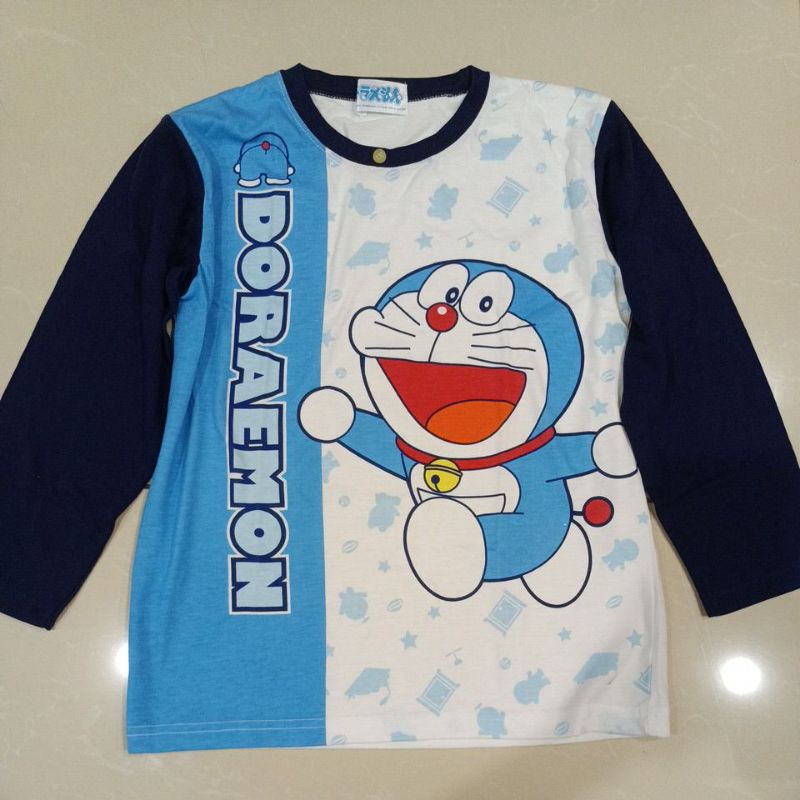 全新 日牌 哆啦A夢長袖上衣 130cm 薄上衣 小叮噹 doraemon 睡衣 居家服