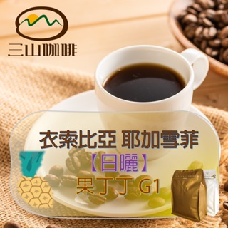 【三山咖啡】衣索比亞 耶加雪菲 果丁丁咖啡豆-日曬 半磅裝(230g)