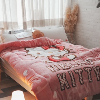 Hello Kitty 雙面法蘭絨暖暖被 150X200CM 台灣製造 棉床本舖 暖被 暖暖系列