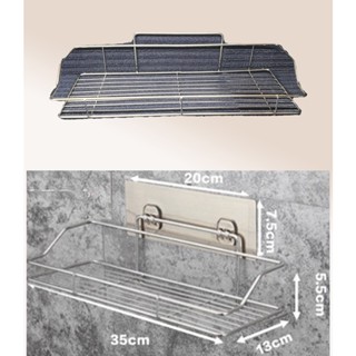 生活用品 中型不鏽鋼置物架 不銹鋼材質，堅固耐用 無痕黏貼，不傷牆面 免釘免鑽 無痕收納 可刷卡 紙箱包裝