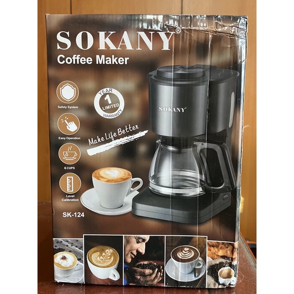 SK-124 SOKANY 美式咖啡機 滴漏式咖啡機 咖啡機