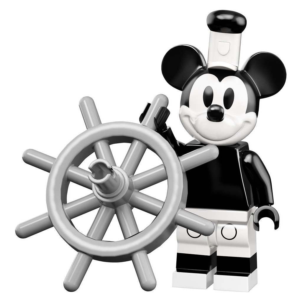 LEGO 樂高 71024 迪士尼人偶包 2代 1號 黑白米奇 Minifigures 經典 船舵