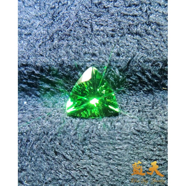 【附台大TDUGR證書】鉻綠碧璽 1.4ct 豐富的鉻釩致色造就強烈飽和的色階 精工切割 收藏家必備 市面罕見的珠寶