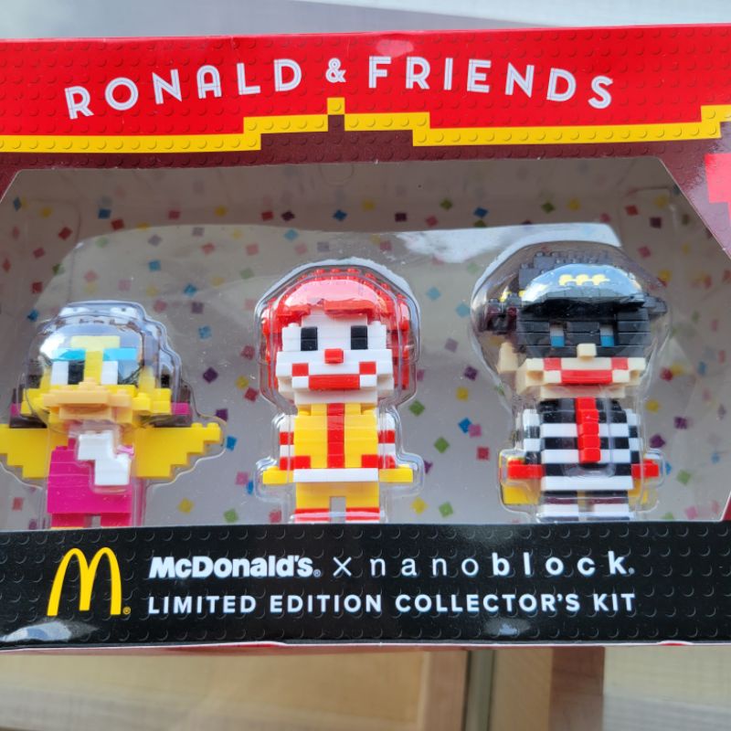 McDonald's x nanoblock麥當勞叔叔大鳥姊姊漢堡神偷