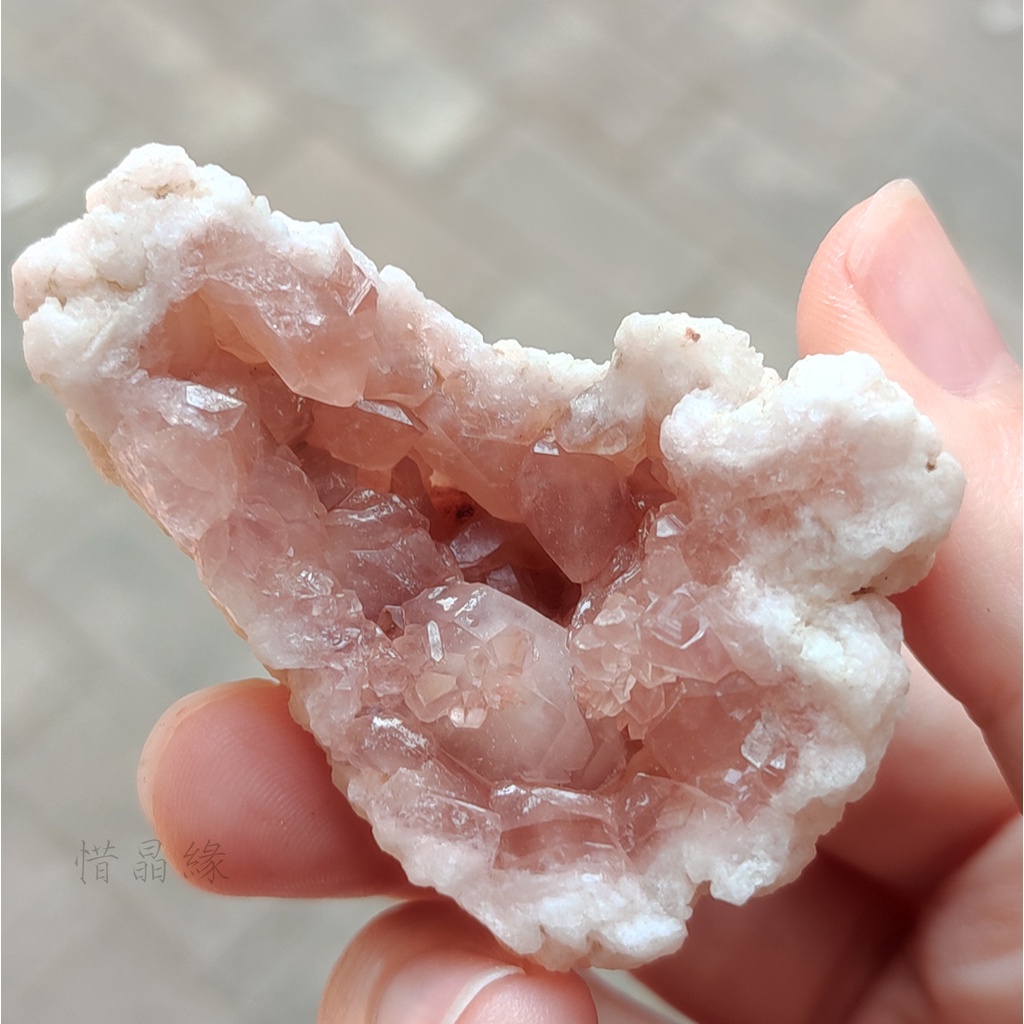 《惜晶緣》天然 阿根廷粉晶洞 Pink Amethyst 迷你 粉紫晶洞 粉晶簇 原礦 粉晶 粉晶洞 粉色 水晶 晶簇