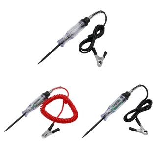 PCF* 汽車電路測試儀自動電壓測試,帶長探頭 6V 12V 24V 數字電路測試儀,適用於摩托車車輛卡車