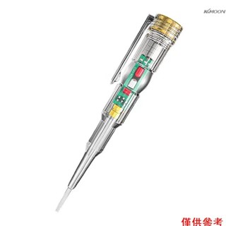 Kkmoon 智慧防水電壓測試儀筆電源電壓檢測器電檢測儀測試鉛筆, 帶高亮度 LED 燈電指示器工具, 帶螺絲刀