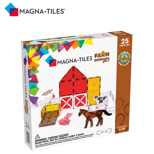 美國Magna-Tiles 磁力積木【25片】農場動物 兒童積木 兒童禮物