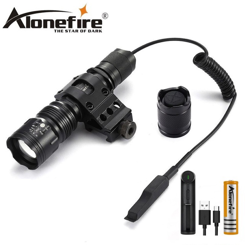 AloneFire TK104手電筒強光戶外遠射超亮變焦聚光家用小型便攜應急家用手電