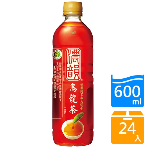 濃韻烏龍茶600mlx24【愛買】