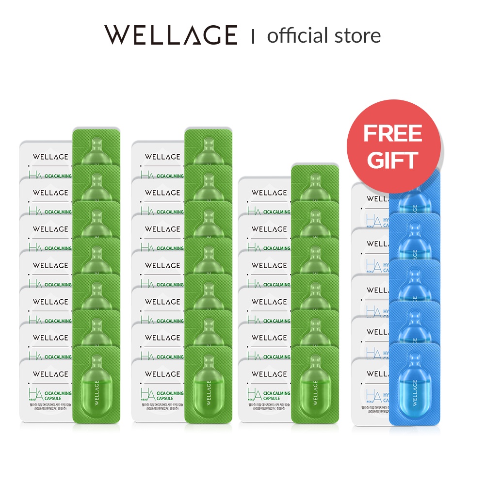 Wellage OFFICIAL Real HA Cica Calming One Day Kit 20ea (膠囊: