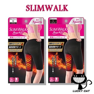 【日本直郵】SLIMWALK(纖伶) View Acty 燃燒形狀 短褲 黑色
