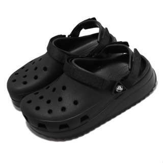 補貨 Crocs 卡駱馳 全黑 厚底 戶外 女鞋 洞洞鞋 越野 酷走洞洞鞋 206772060 Sneakers542