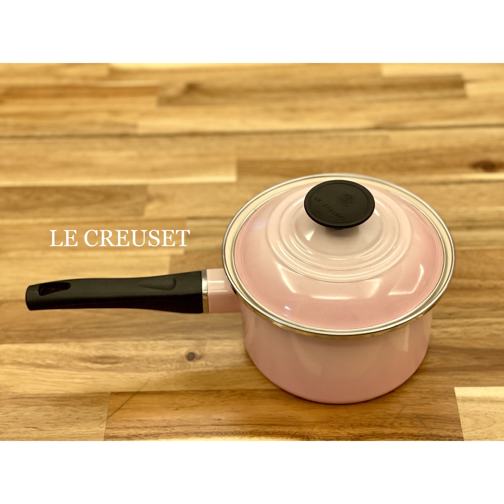 （歲末年終大出清）（九成新）法國LE CREUSET 16公分琺瑯湯鍋 琺瑯醬汁鍋 泡麵鍋 小湯鍋