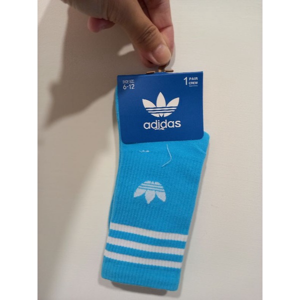 Adidas小腿襪-藍