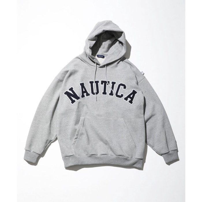 ☆AirRoom☆【現貨】NAUTICA ARCH LOGO SWEAT LETTERED PARKA 刺繡 帽T