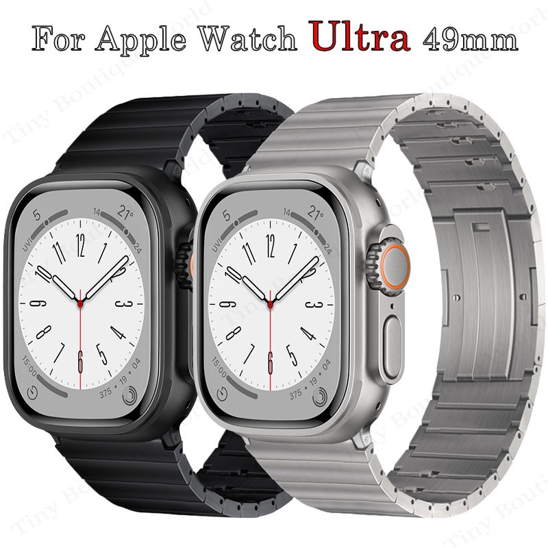 Apple Watch Ultra 49mm 41mm 45mm 錶帶的豪華錶帶快速拆卸鏈接手鍊 iWatch 系列 8