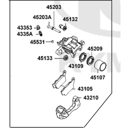 {勘}光陽原廠 NEW VJR 125 後煞車卡鉗維修包 卡鉗活塞 卡鉗油封 防塵油封 襯套 卡鉗托架 加油嘴 吊架銷